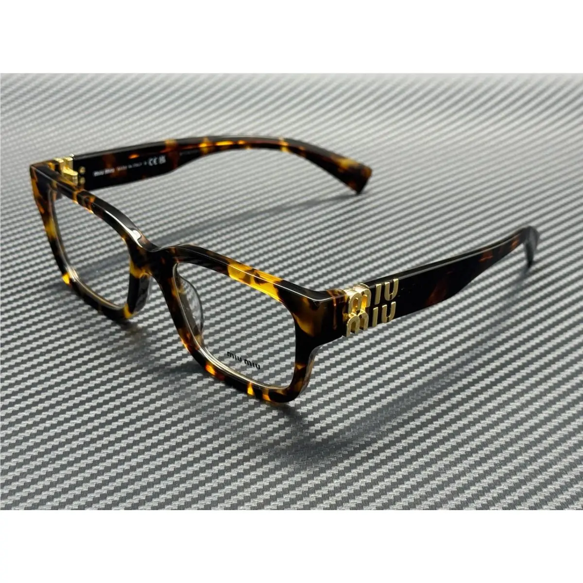 MU 02YV 14L1O1 Havana Honey Women`s 53 mm Eyeglasses by Miu Miu