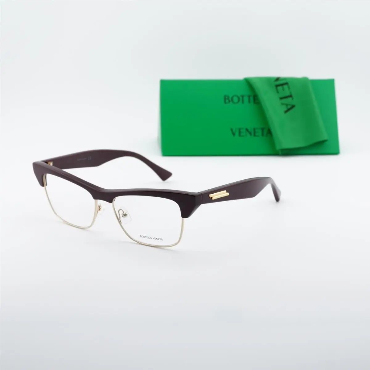 Bottega Veneta BV1100O 003 Burgundy/gold 55mm Eyeglasses