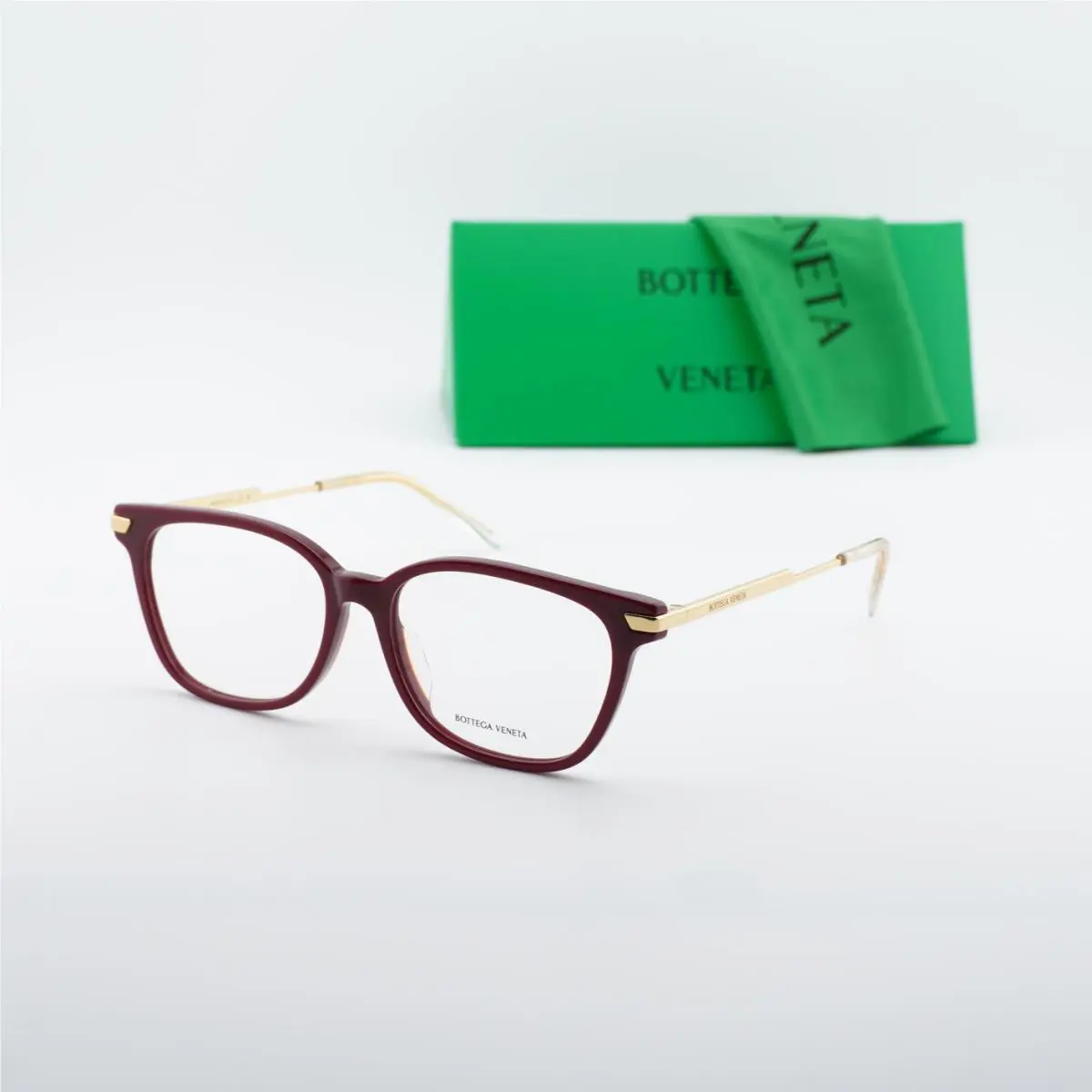 Bottega Veneta BV1074OA 004 Burgundy/gold 53mm Eyeglasses