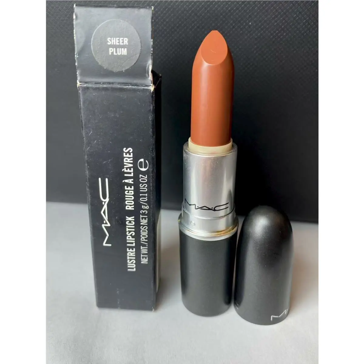 Mac Lustre Lipstick Sheer Plum B19