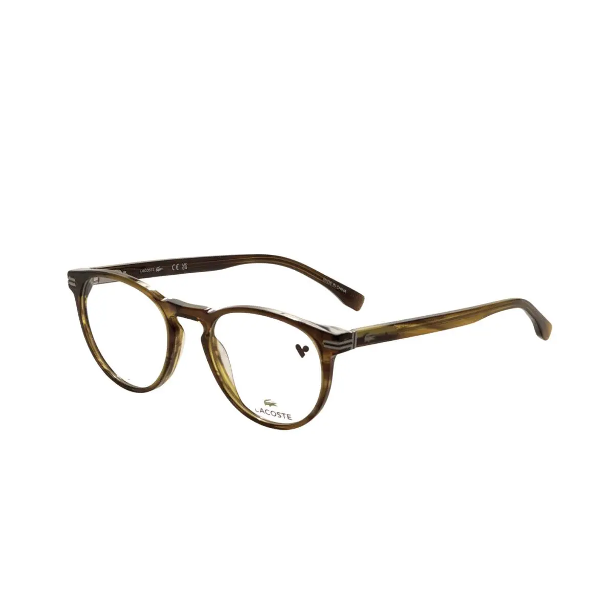 Lacoste Men`s 50mm Striped Khaki Opticals L2966-275-50