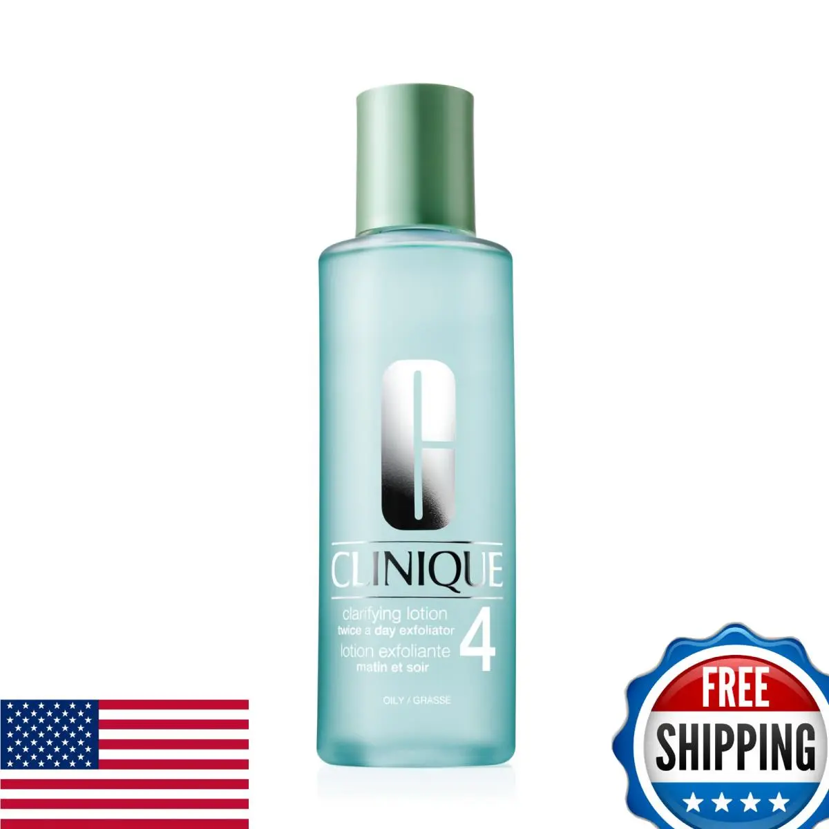 Clinique 3-Step Clarifying Lotion 4 Exfoliator Toner Witch Hazel Salicylic Acid