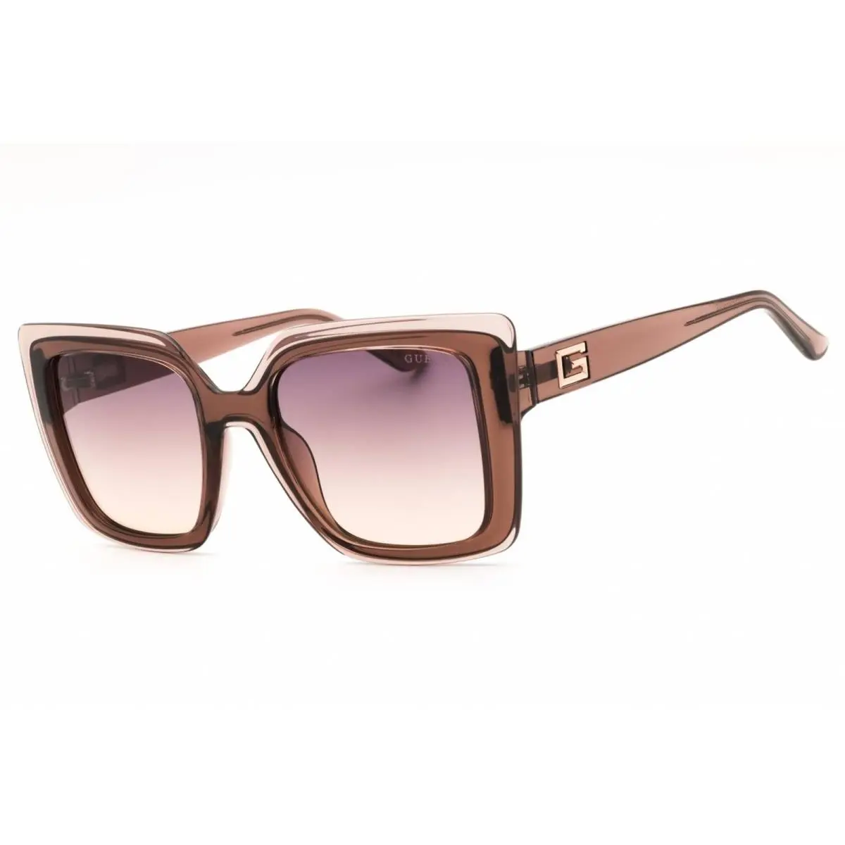 Women`s Sunglasses Beige/brown Oversized Shape Full Rim Frame GU7908 59Z by Guess