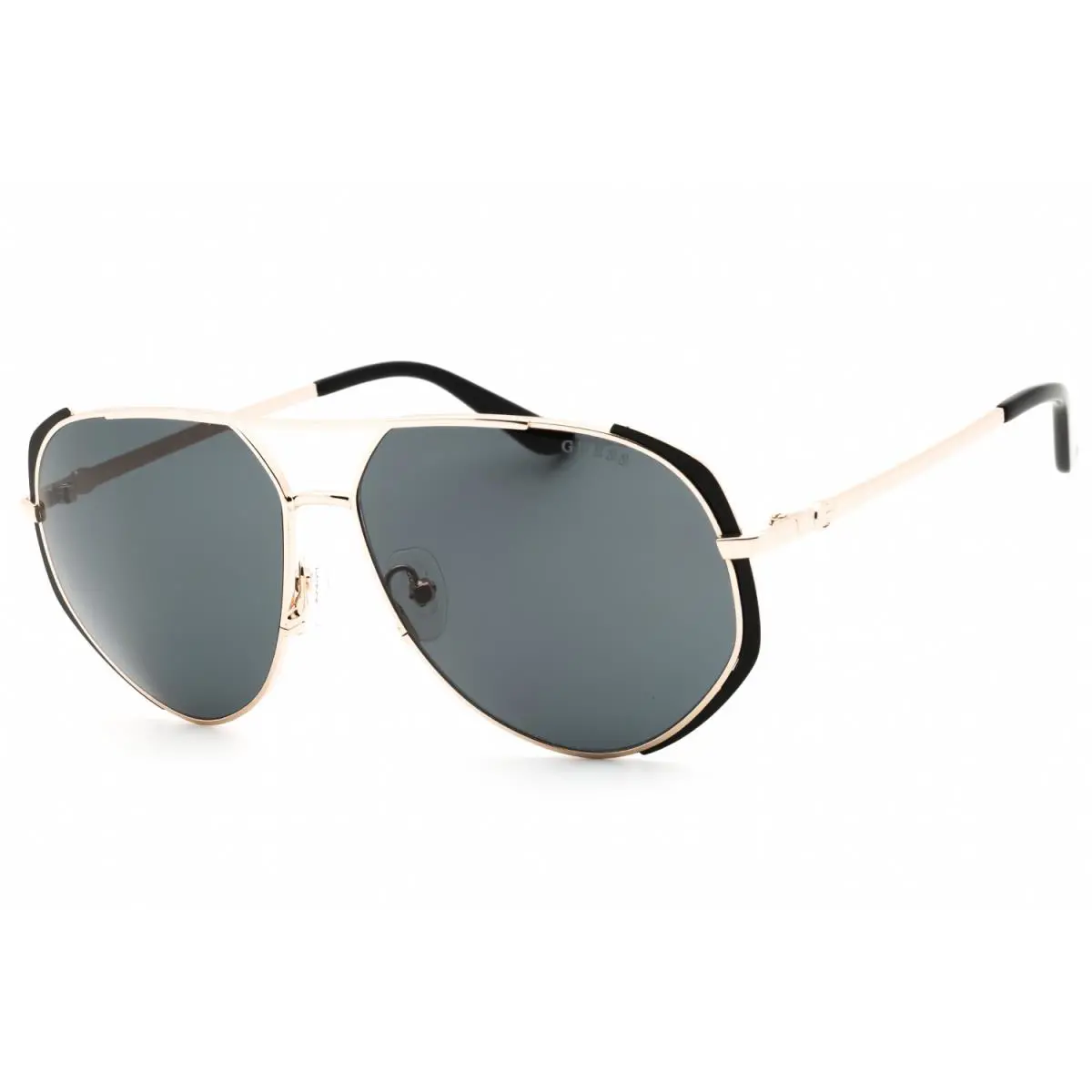 GU00219 02A Matte Black/smoke 59-13-140 Sunglasses by Guess