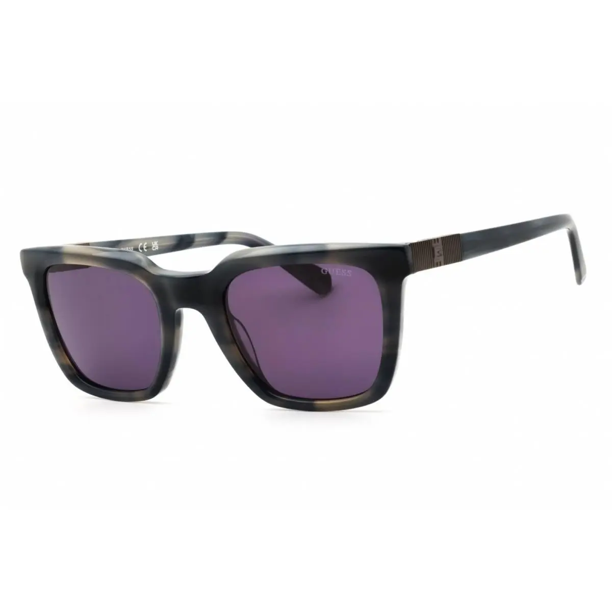 Unisex Sunglasses Blue Acetate Rectangular Full Rim Frame GU00279 92A by Guess