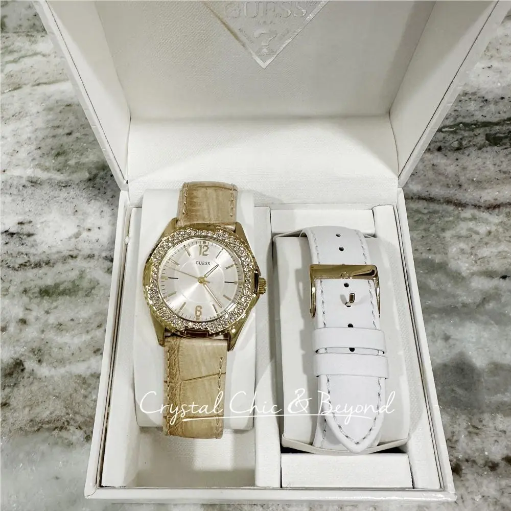 Guess Women`s Watch Set Interchangeable Straps I80319L1