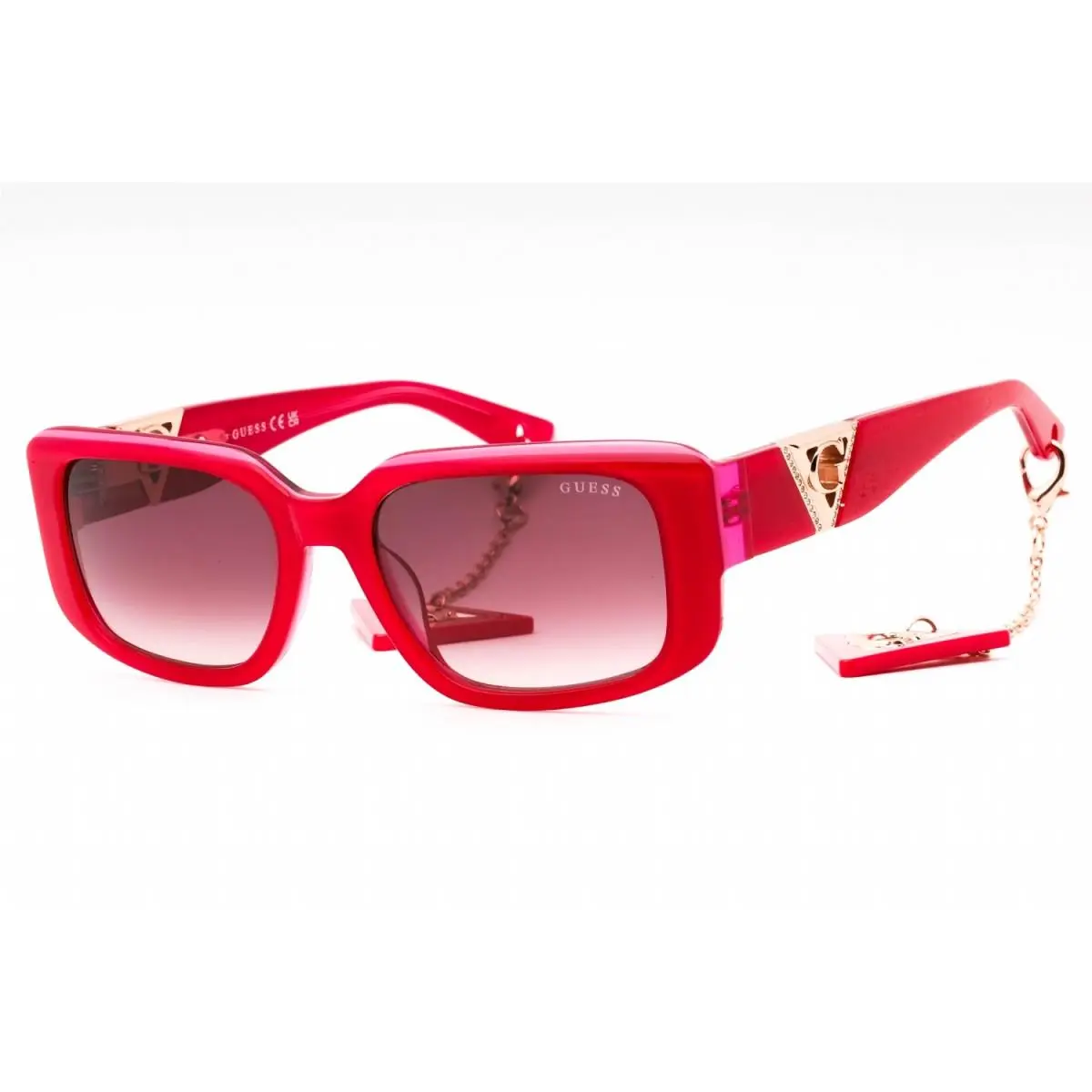 Guess GU7891 72T Shiny Pink/bordeaux Gradient 53-18-140 Sunglasses