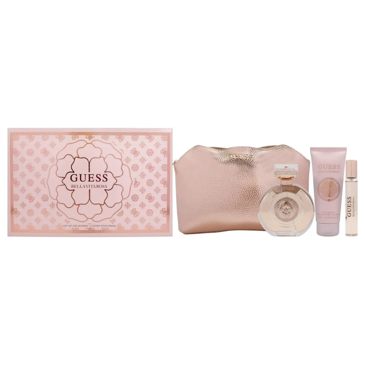 Guess Bella Vita Rosa by Guess For Women - 4 Pc Gift Set