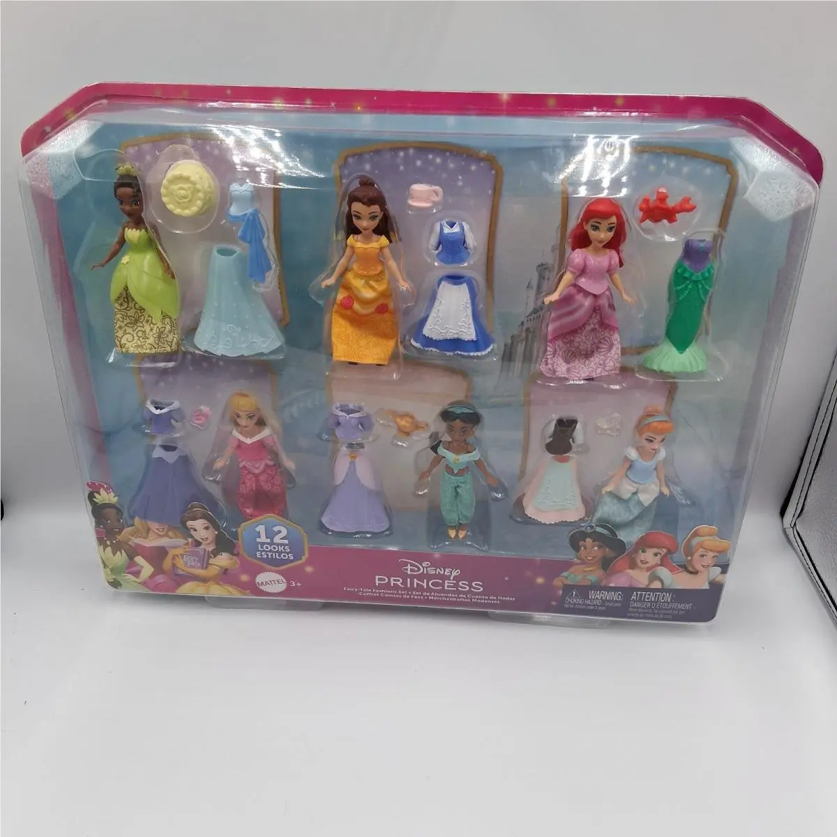 Disney Princess Fairy-tale Mini Dolls Sets - 6 Dolls Outfits Accessories