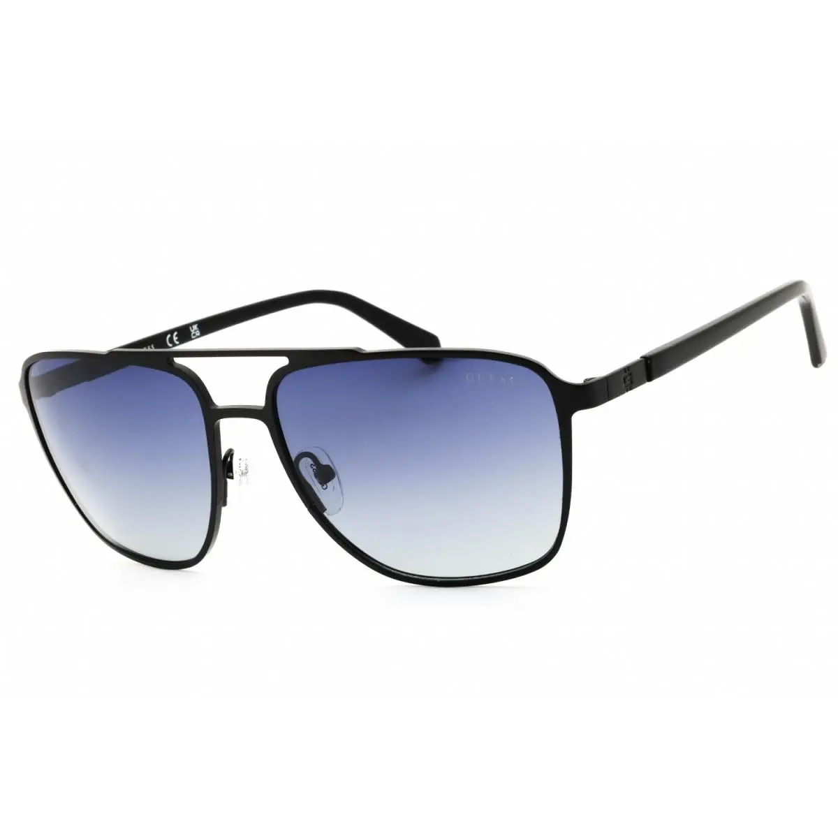 Guess GU00210 02D Matte Black/smoke Polarized 60-17-145 Sunglasses