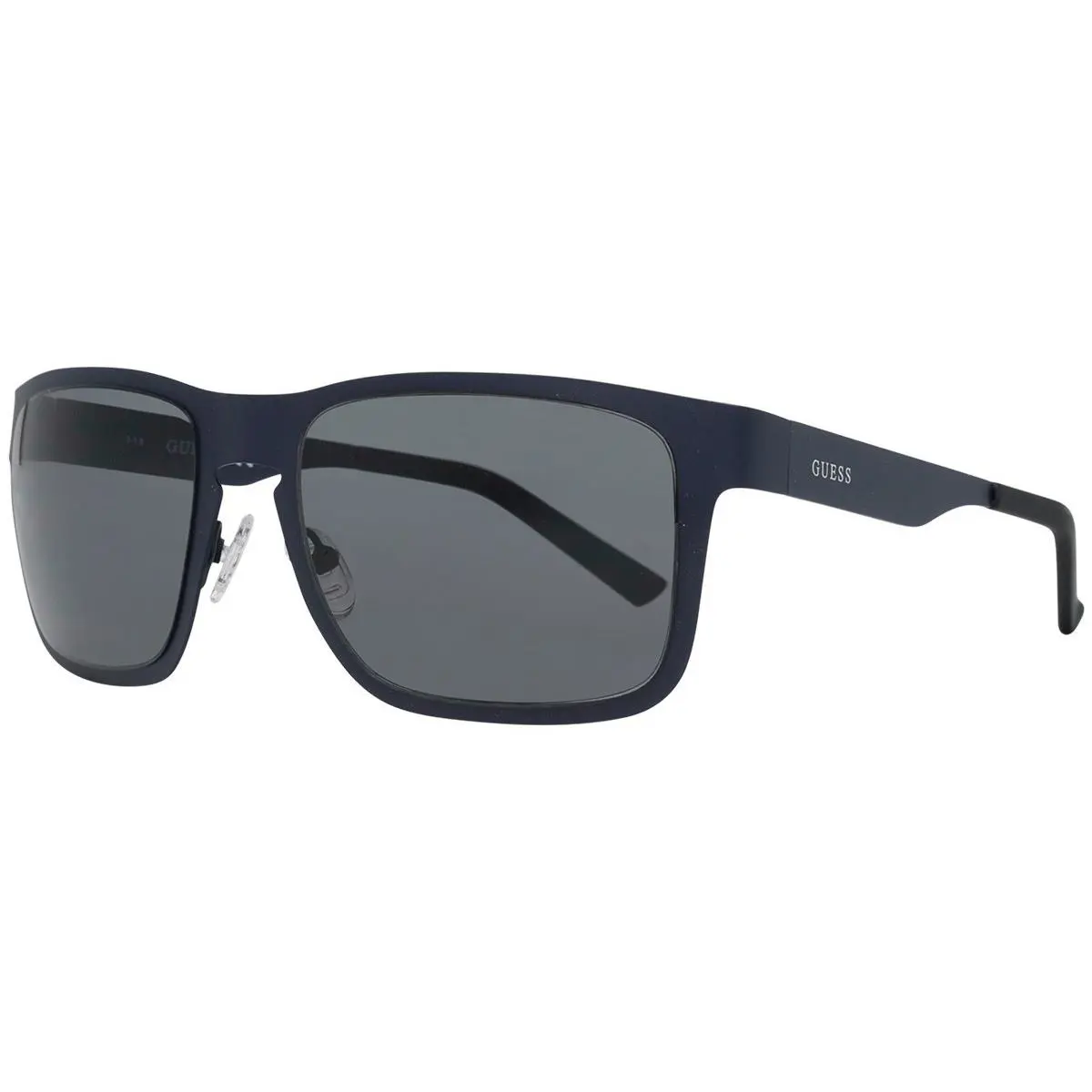 R1520 Mens Blue Metal / Grey Rectangular Sunglasses 55 mm by Guess