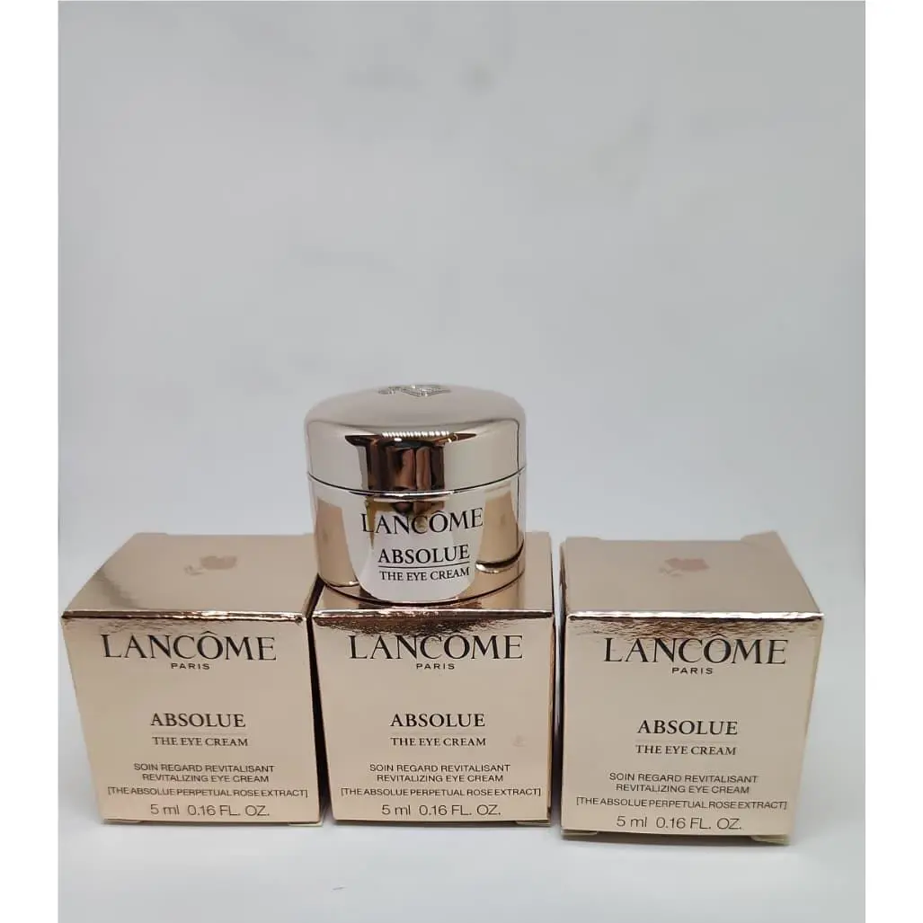 Lot 3 Lancome The Eye Cream Absolue Perpetual Rose Extract 5ml .16oz = 15ml