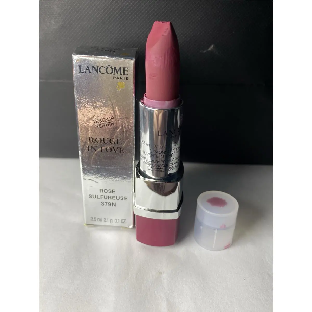 Lancome Rouge IN Love Lipstick - 379N Rose Sulfureuse - Clearcap