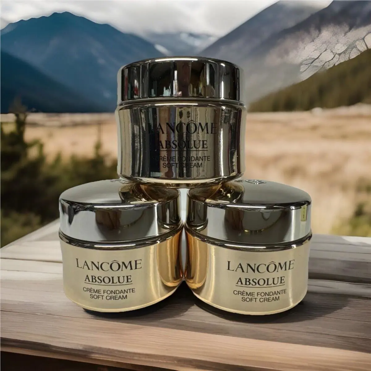 3 Lancome Absolue Revitalizing Brightening Soft Cream .5 OZ / 15 ML Unbox