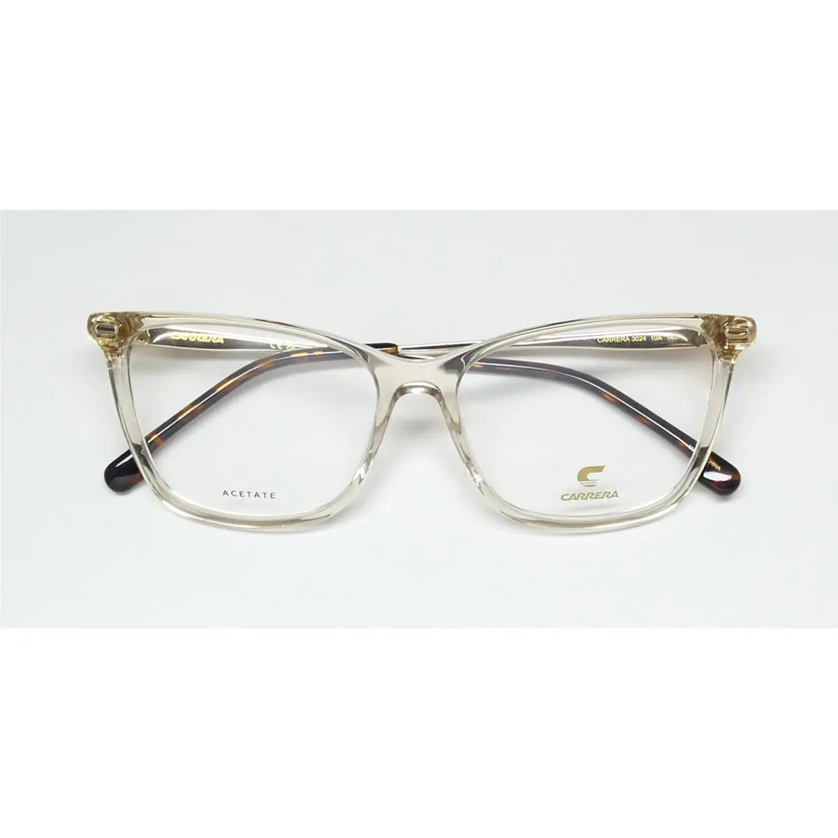 Carrera eyeglasses - 3024 - Crystal / Gold / Tortoise, Frame: Clear
