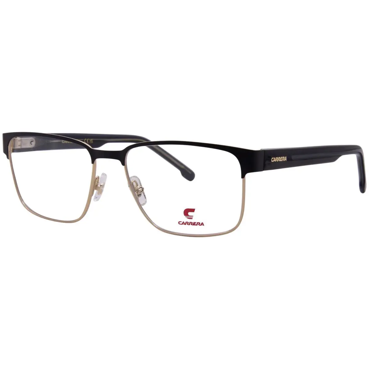 Carrera 8923 02M2 Eyeglasses Men`s Black/gold Full Rim Rectangle Shape 56mm