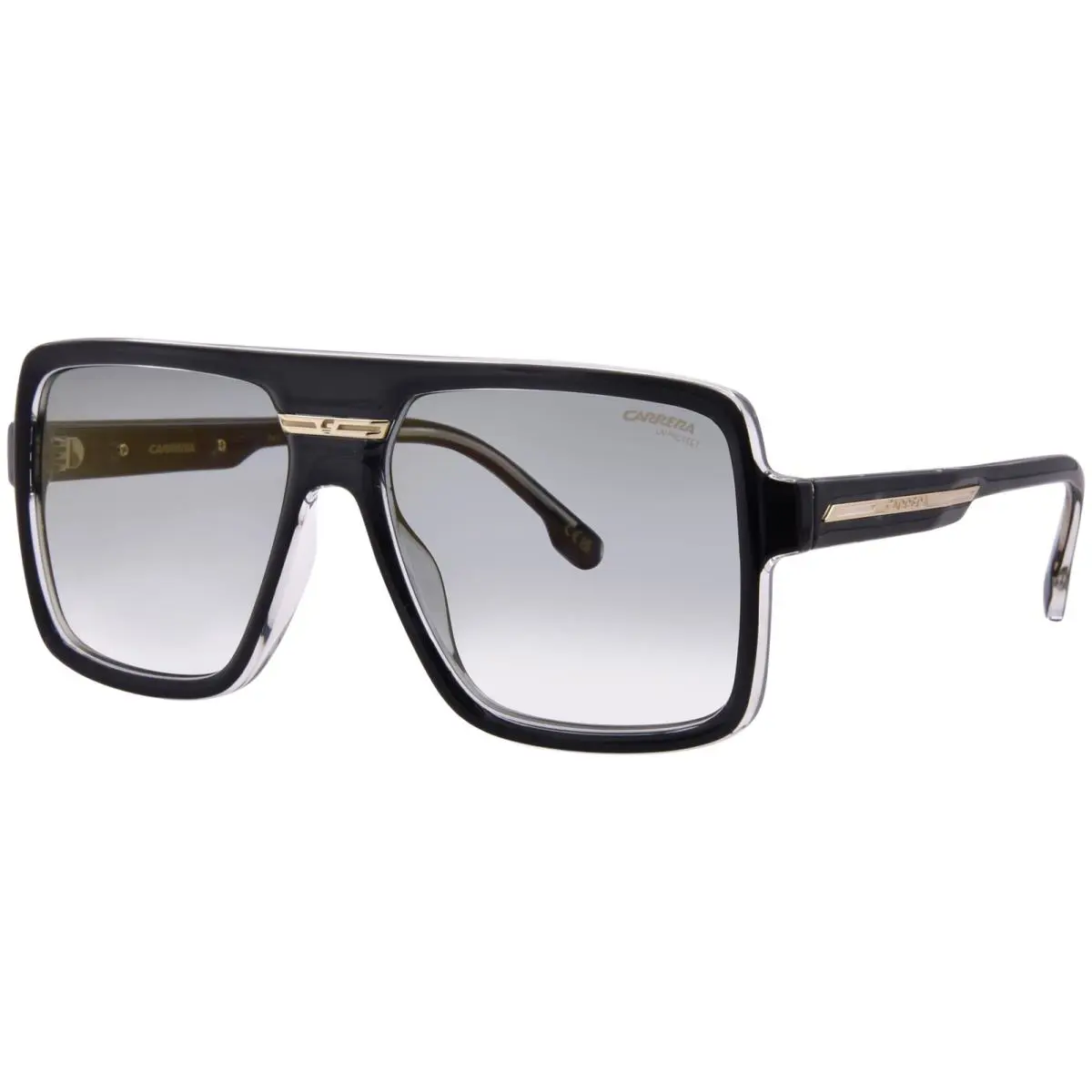 Carrera Victory-c 09/S KB7 Sunglasses Men`s Grey/grey Gradient Gold Mirror 59mm - Frame: Gray, Lens: Gray