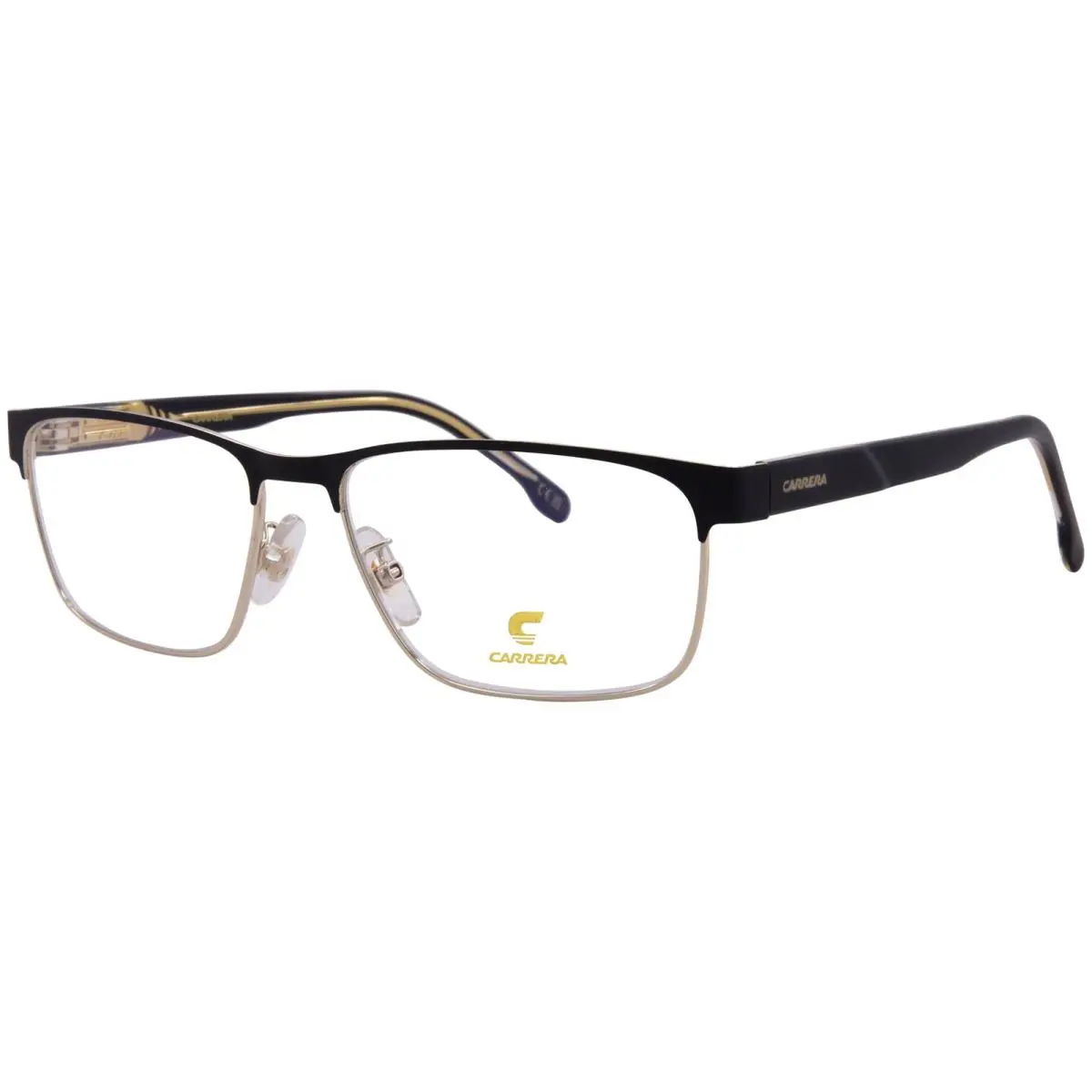 Carrera C-flex 06/G I46 Eyeglasses Frame Men`s Matte Black/gold Full Rim 57mm - Frame: Black