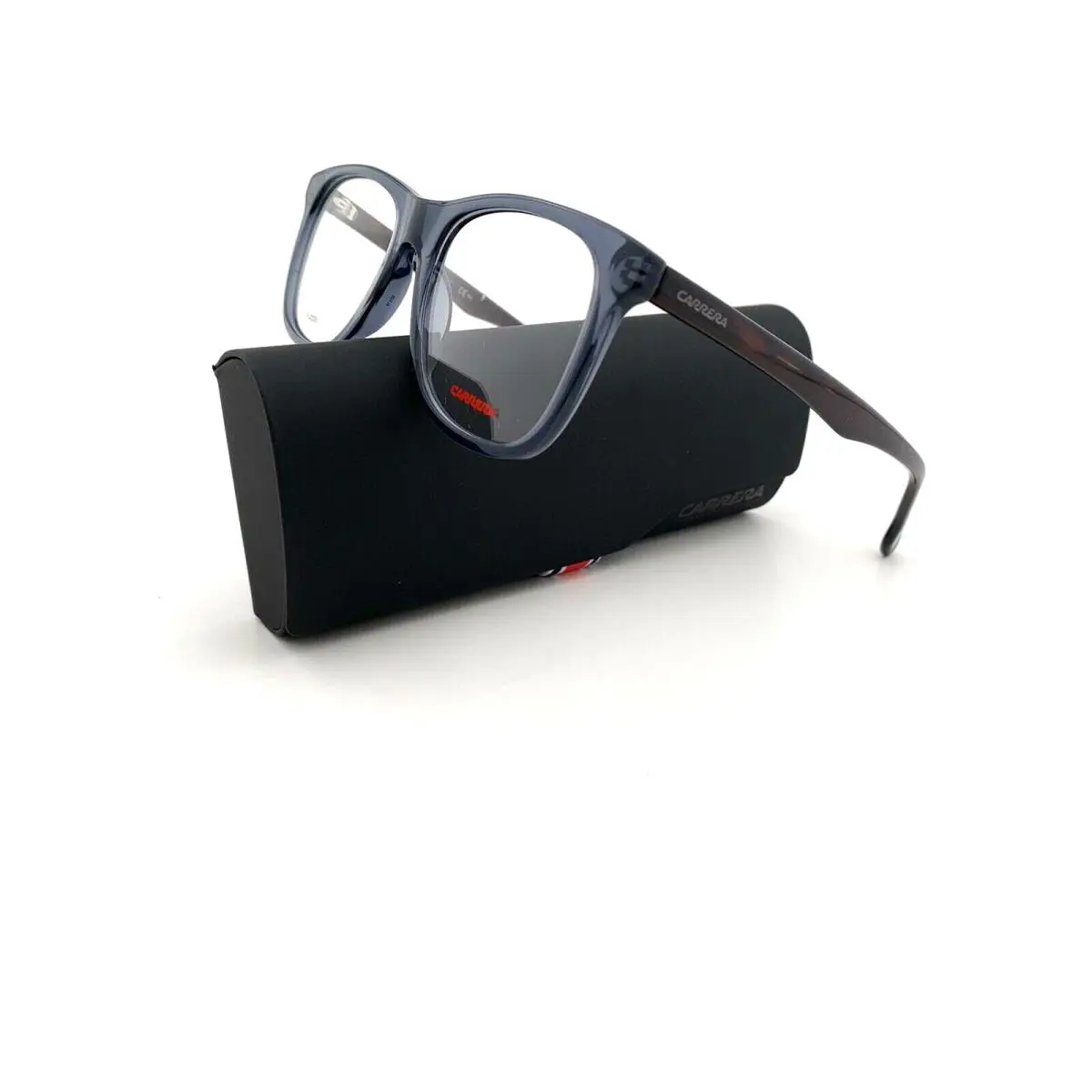 Carrera Frames Transparent Gray Acetate Men`s Glasses 52 mm Square