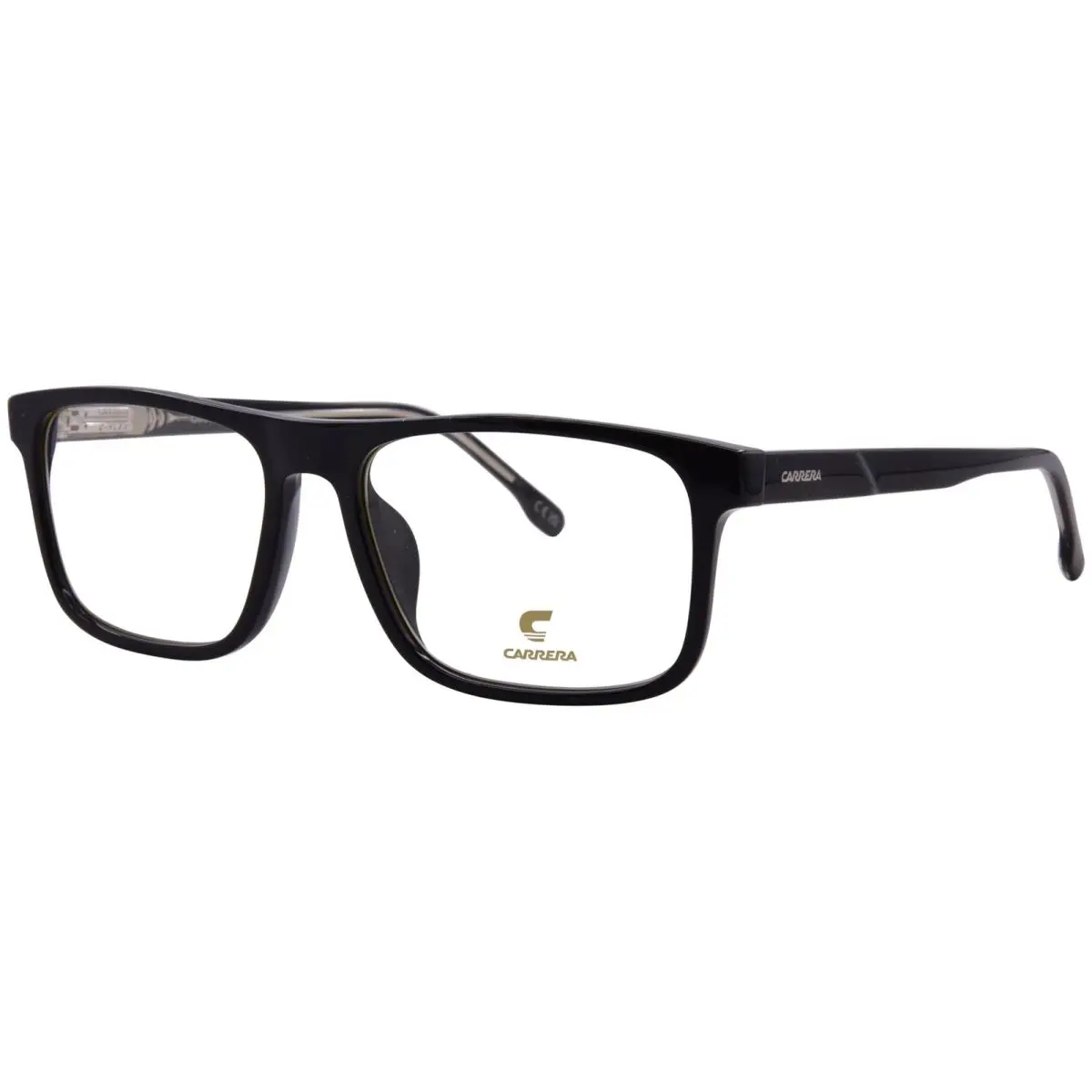 Carrera C-flex 04/G 807 Eyeglasses Men`s Black Full Rim Rectangle Shape 57mm - Frame: Black