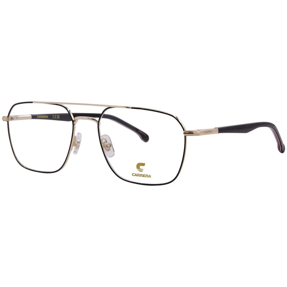 Carrera 369 Oit Eyeglasses Frame Men`s Black/red Full Rim Pilot Style 55mm