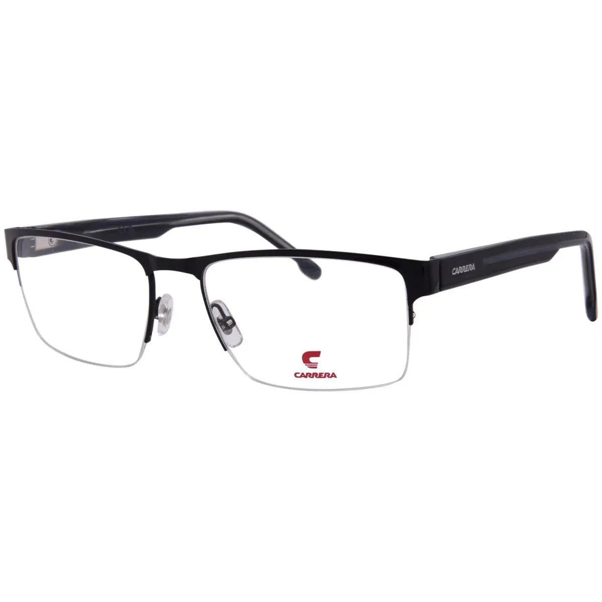Carrera 8914 08A Eyeglasses Men`s Black/grey Semi Rim Rectangle Shape 58mm