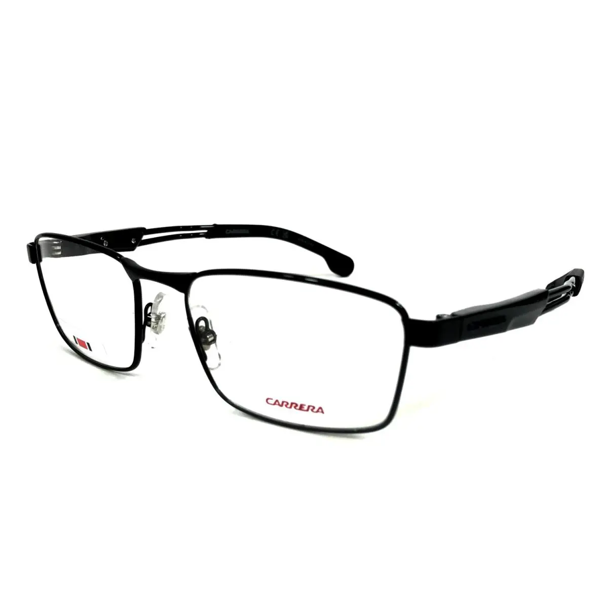 Carrera Eyeglasses Frames 4409 807 Shiny Black Rectangle Wire Rim 54-17-140