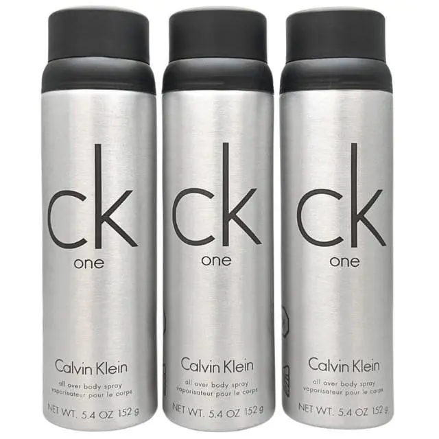 Pack OF 3  For Men All Over Body Spray 5.4 oz 152g Choose Scent CK One by Calvin Klein