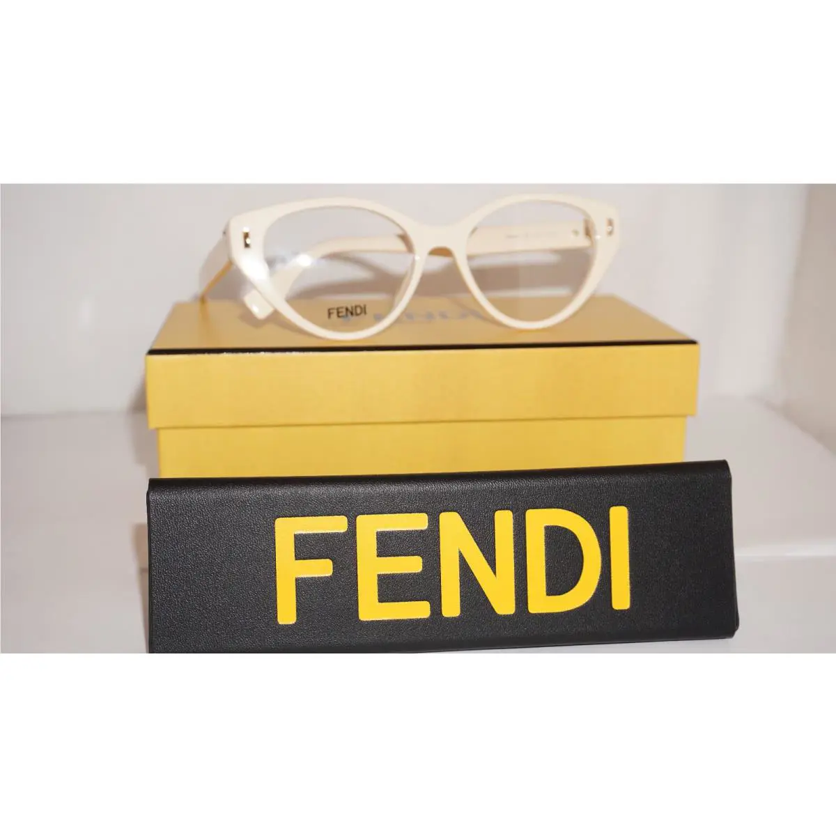 Fendi Eyeglasses Cateye Ivory FF50020I 025 53 17 140