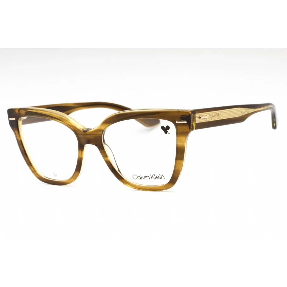 Calvin Klein CK23543 317 Striped Khaki 54mm Eyeglasses
