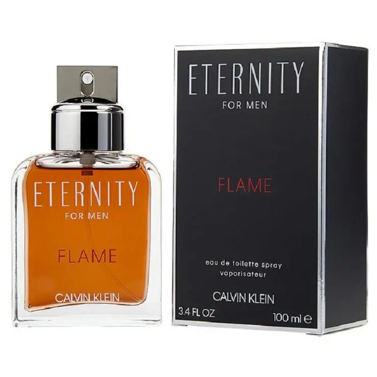 Calvin Klein Eternity Flame For Men Cologne 3.4 oz 100 ml Edt Spray