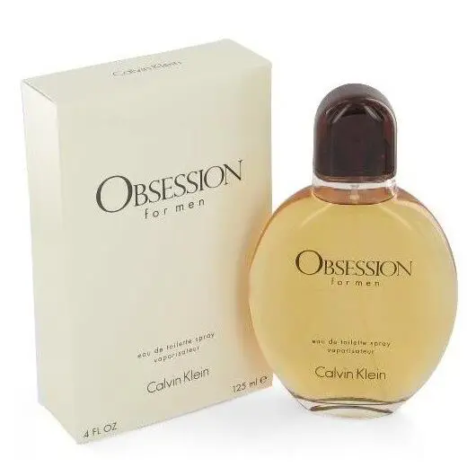 Calvin Klein Obsession For Men Cologne Eau de Toilette 4.0 oz 125 ml Edt Spray