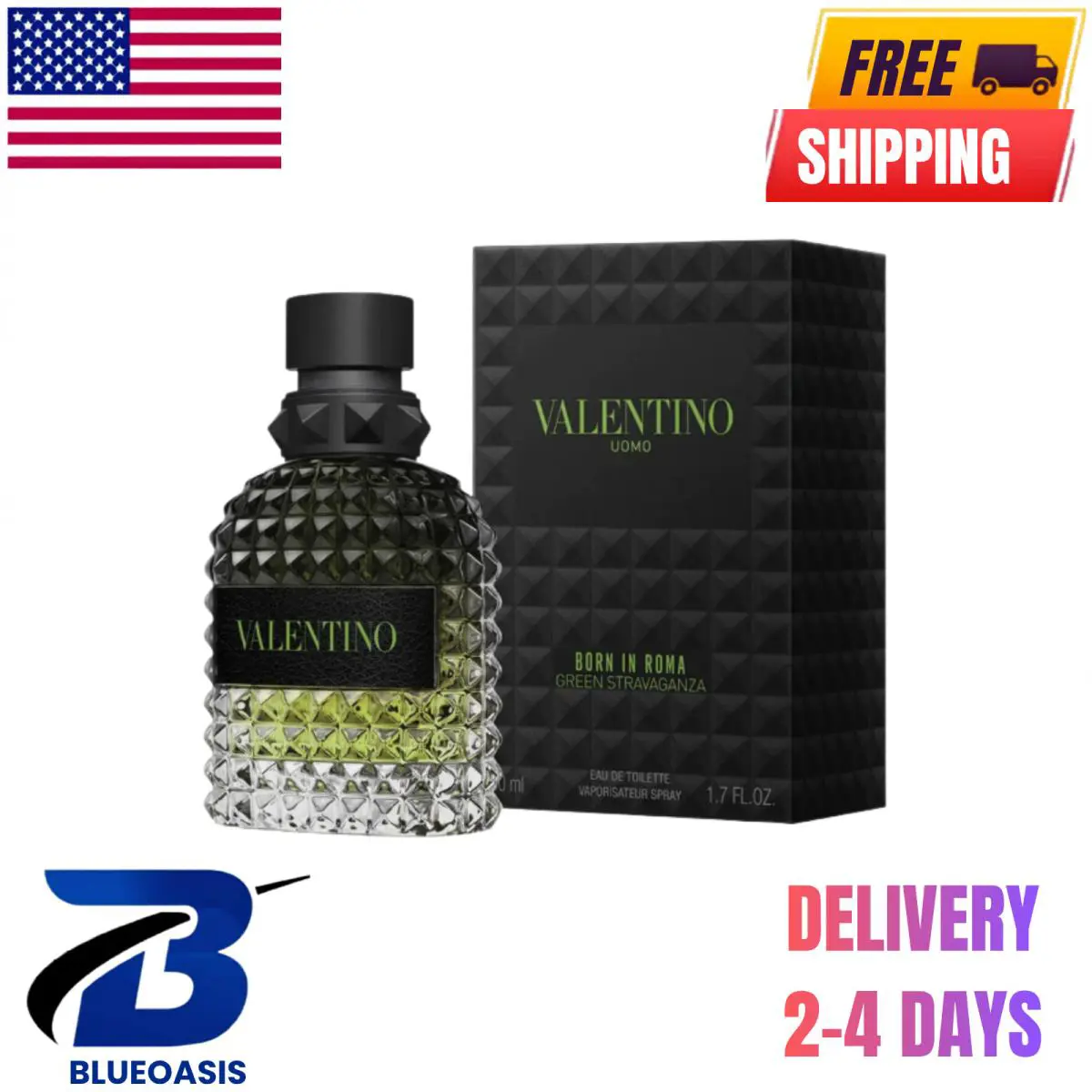 Valentino Born In Roma Uomo Green Stravaganza Eau de Toilette Spray 100 ml