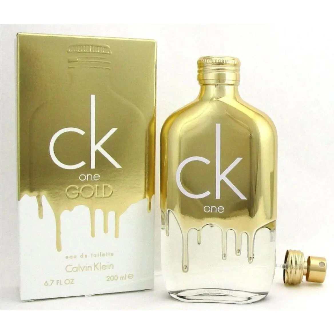Calvin Klein CK One Gold For Men Cologne 6.7 oz 200 ml Edt Spray