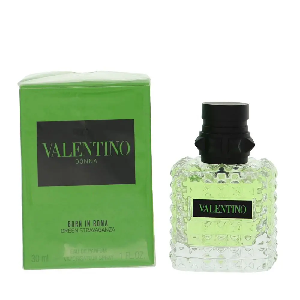 Born In Roma Green Stravaganza by Valentino Box For Women 1 Oz Eau De Parfum