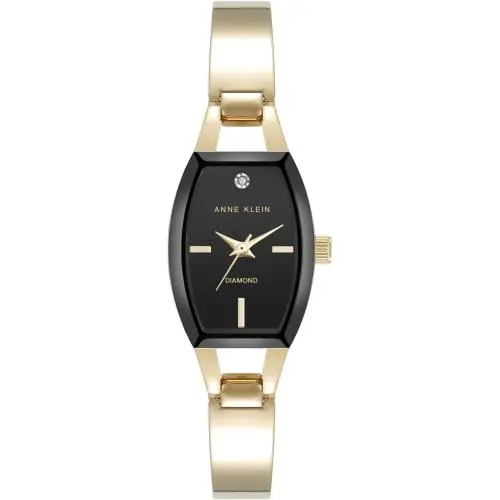 Anne Klein Diamond Dial Bangle Ladies Watch AK/5138BKGB