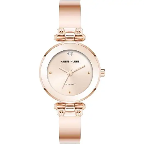 Anne Klein Diamond Dial Bangle Ladies Watch