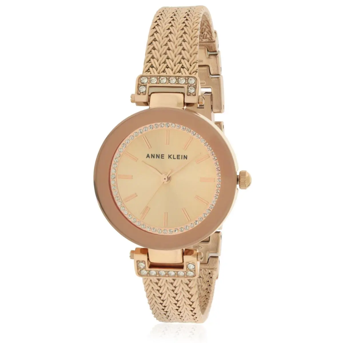 Rose Gold-tone Stainless Steel Ladies Watch by Anne Klein