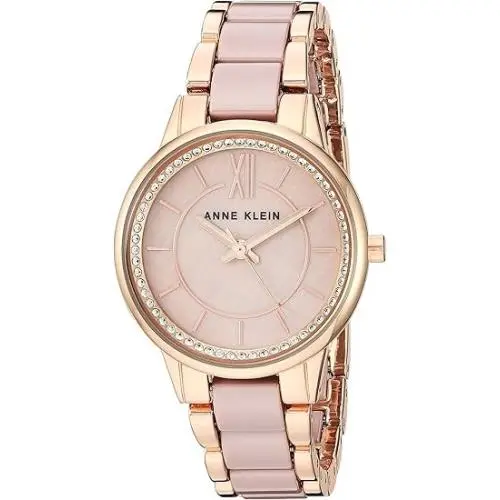 Premium Crystal Accented Ceramic Bracelet Ladies Watch AK/3344TPRG by Anne Klein