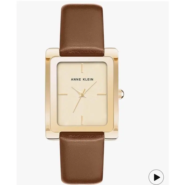 Anne Klein Women`s Leather Strap Watch