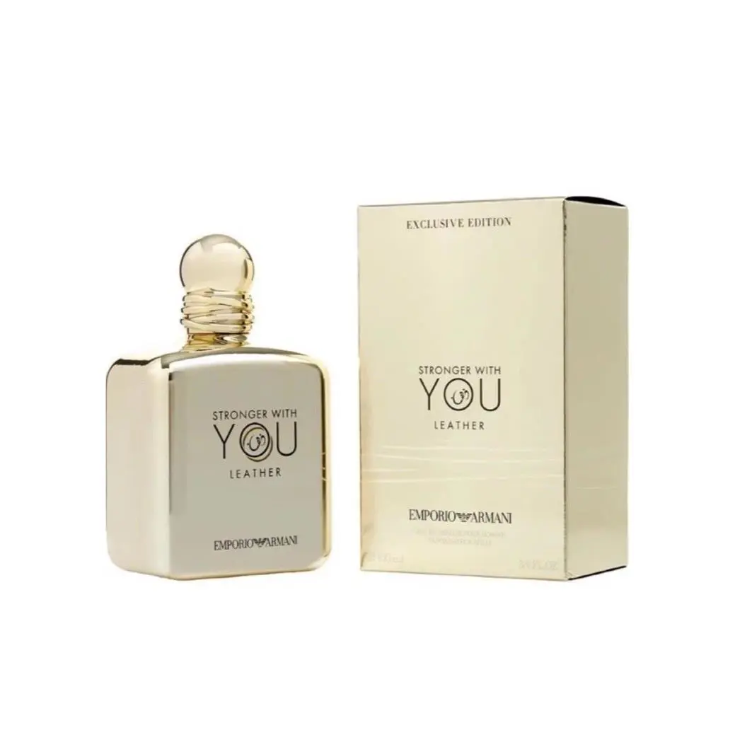 Emporio Armani Stronger with You Leather 3.4oz Edp Spray Boxed