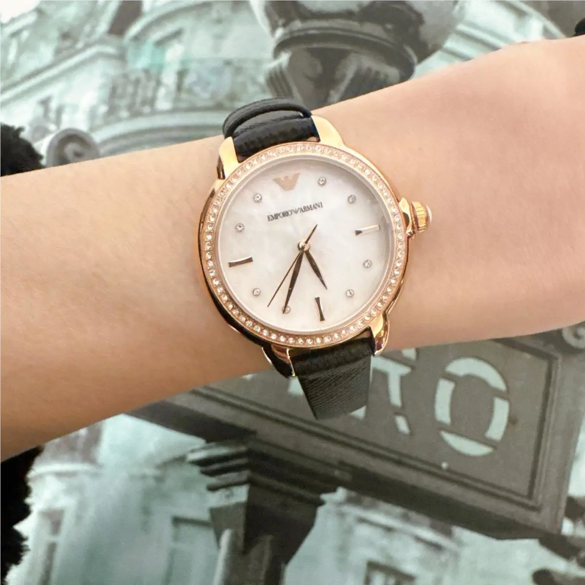 Emporio Armani AR11598 Rose Gold Ladies Watch
