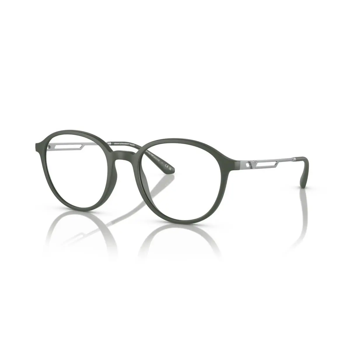 Emporio Armani Man Phantos Eyeglasses EA3225 5058 Matte Green 50mm