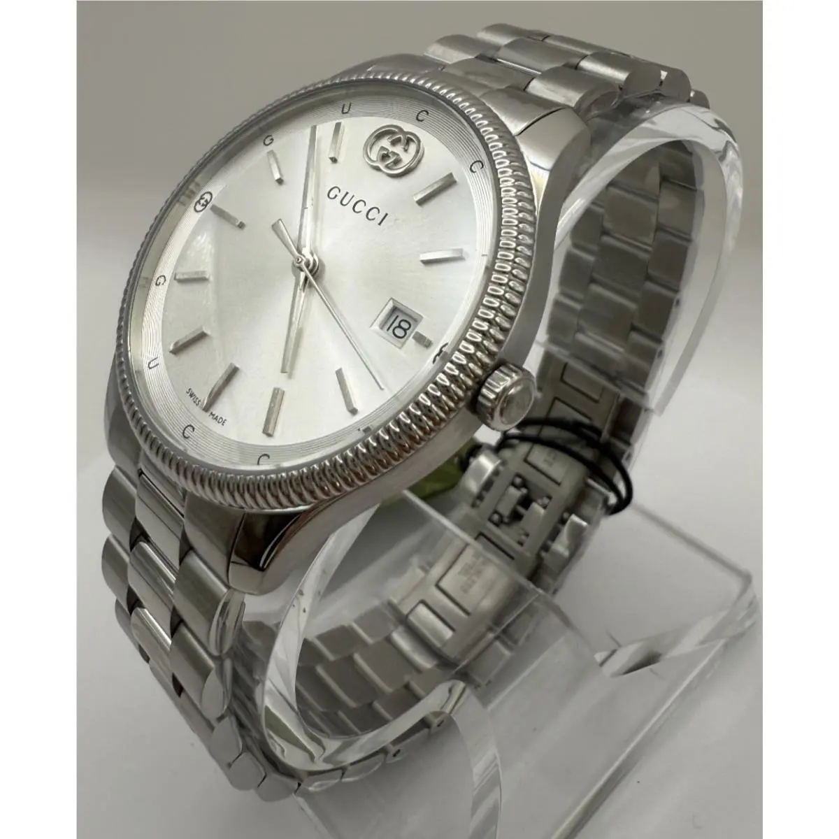 G-timeless YA1264232 Unisex 38mm Stainless Steel Quartz Watch by Gucci