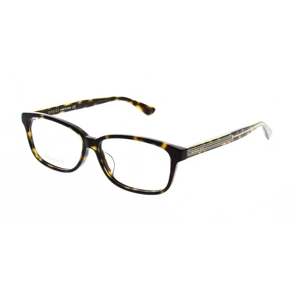 Gucci GG0386OA 005 Eyeglasses 55mm Havana / Clear Demo Lens