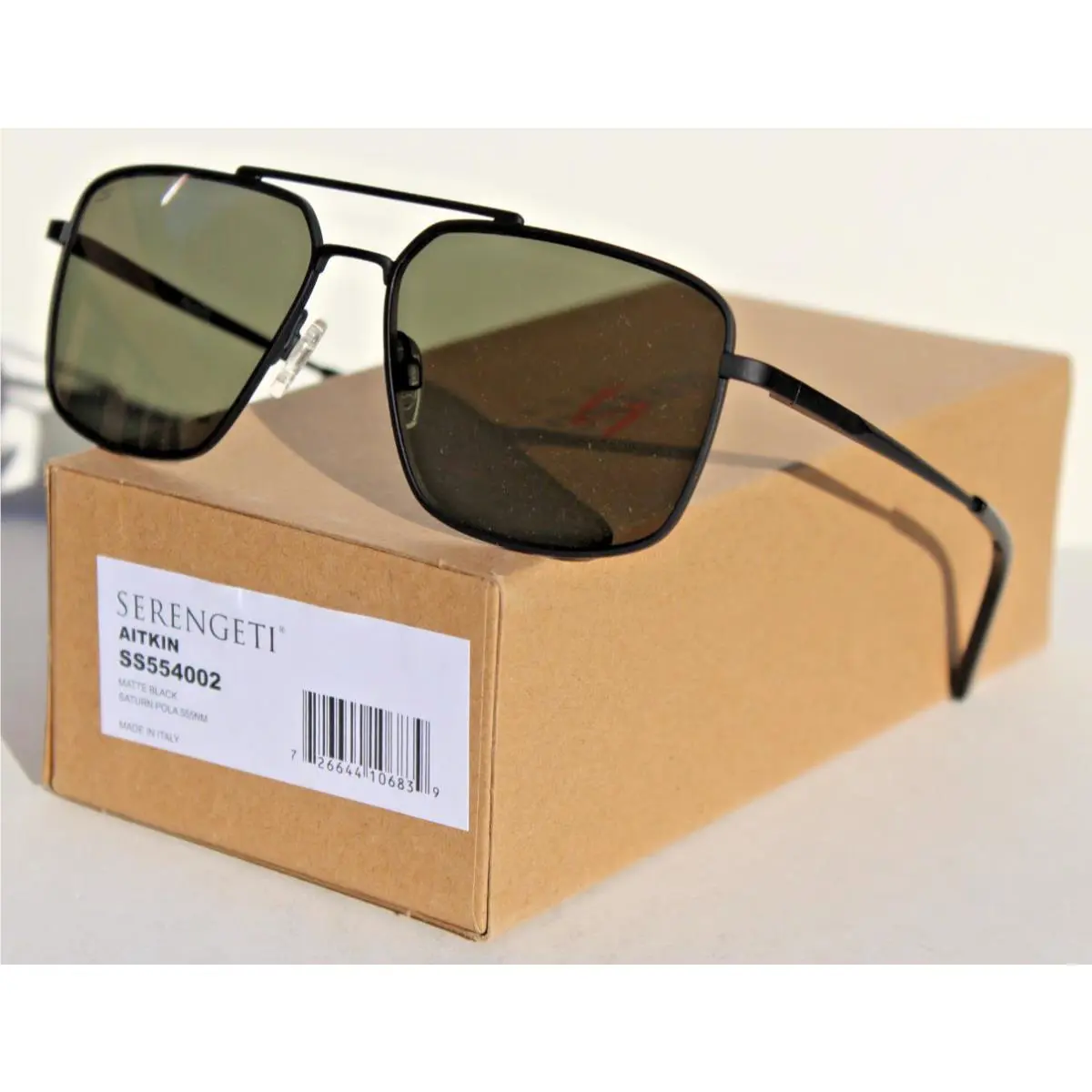 Aitkin Polarized Sunglasses Matte Black/saturn 555nm SS554002 by Serengeti