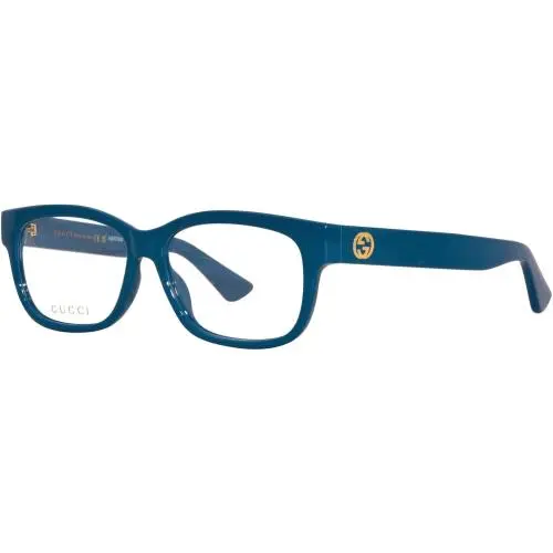 Gucci GG1341O 003 Eyeglasses 55mm Blue / Clear Demo Lens