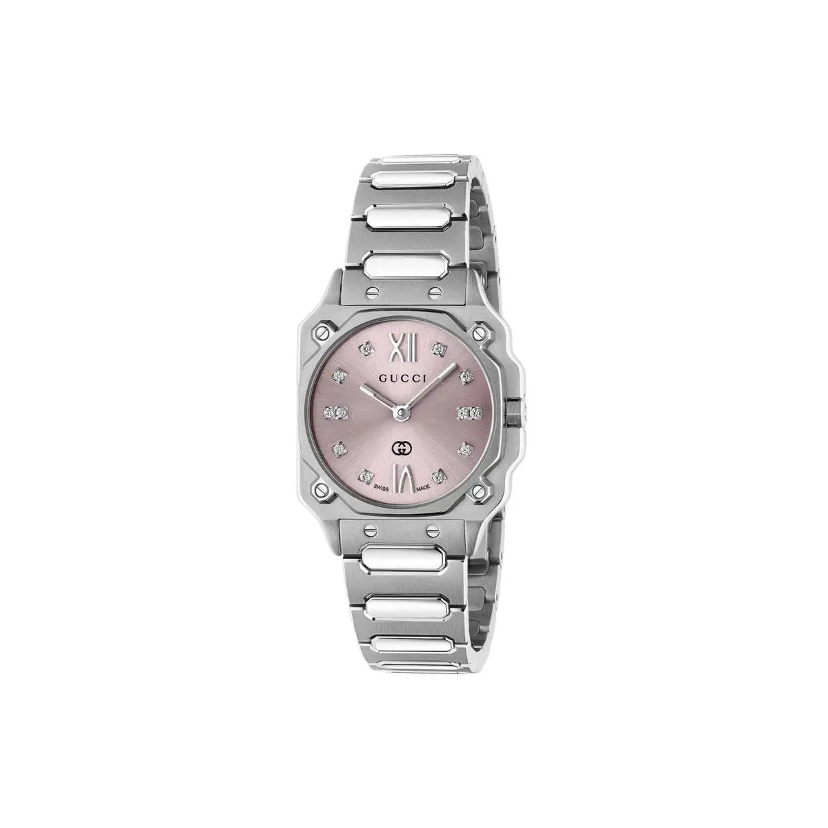 Gucci 24 MM Pink Dial Ladies Watch YA166501