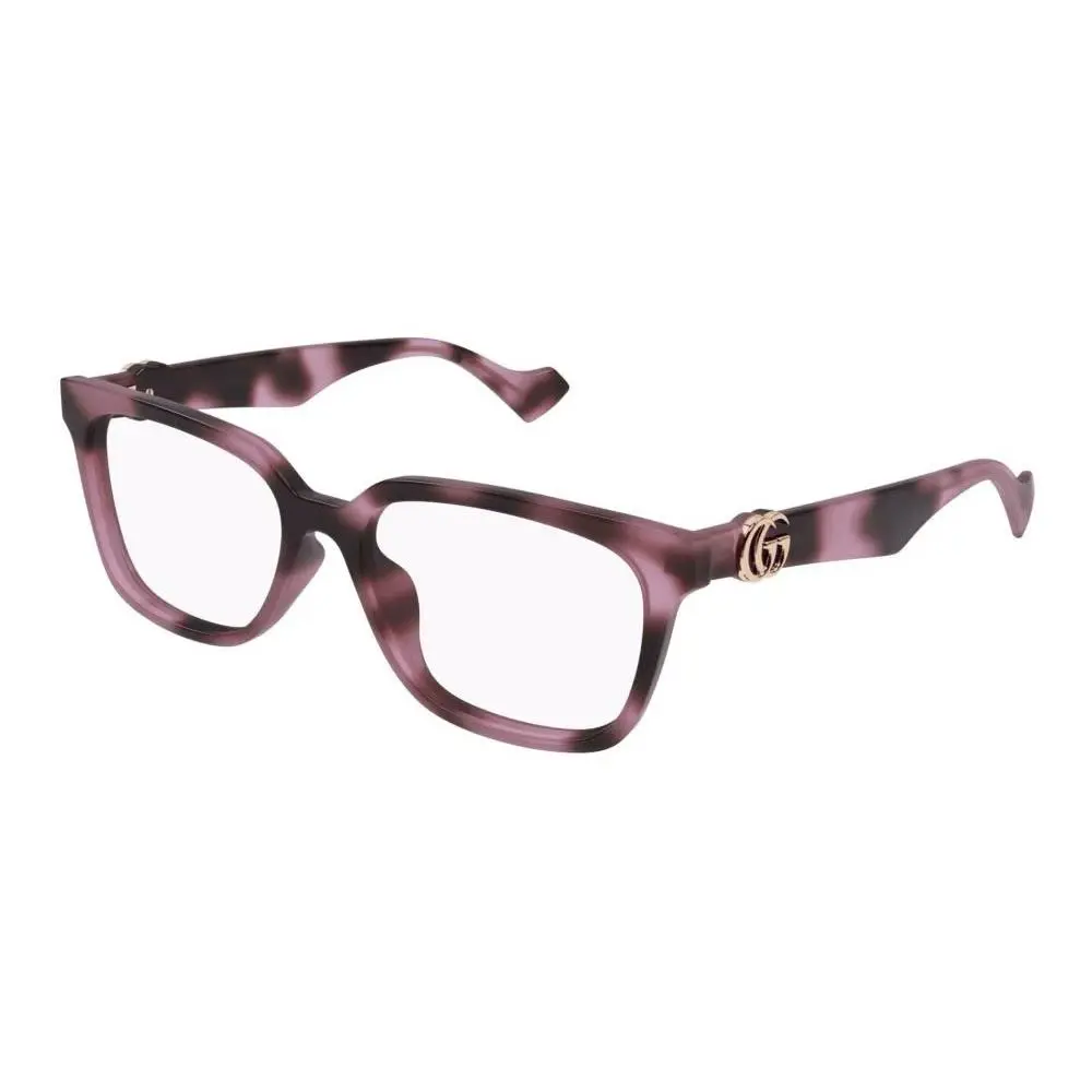 Gucci GG1537OK 004 Eyeglasses 55mm Pink Havana / Clear Demo Lens