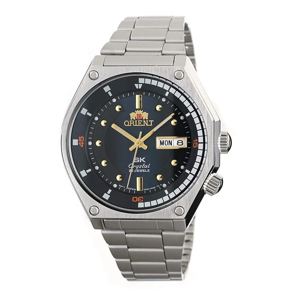 Orient Men`s SK Diver Retro 70s Blue Dial Automatic 41mm Watch RA-AA0B03L